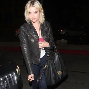 All saints walker leather jacket size 4